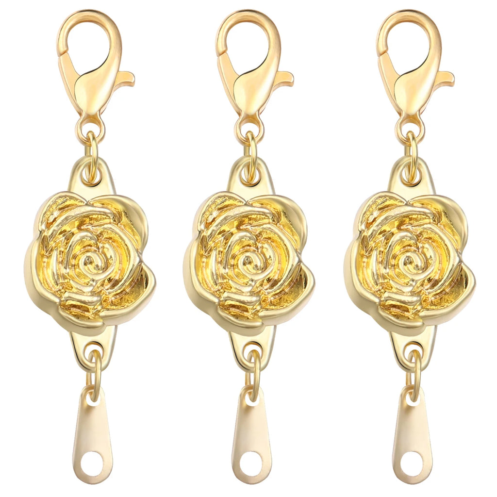 5pcs/lot Strong Magnetic Clasps Alloy Rose Extenders Closures Lobster Clasp Connectors for DIY Jewelry Making Bracelets Necklace