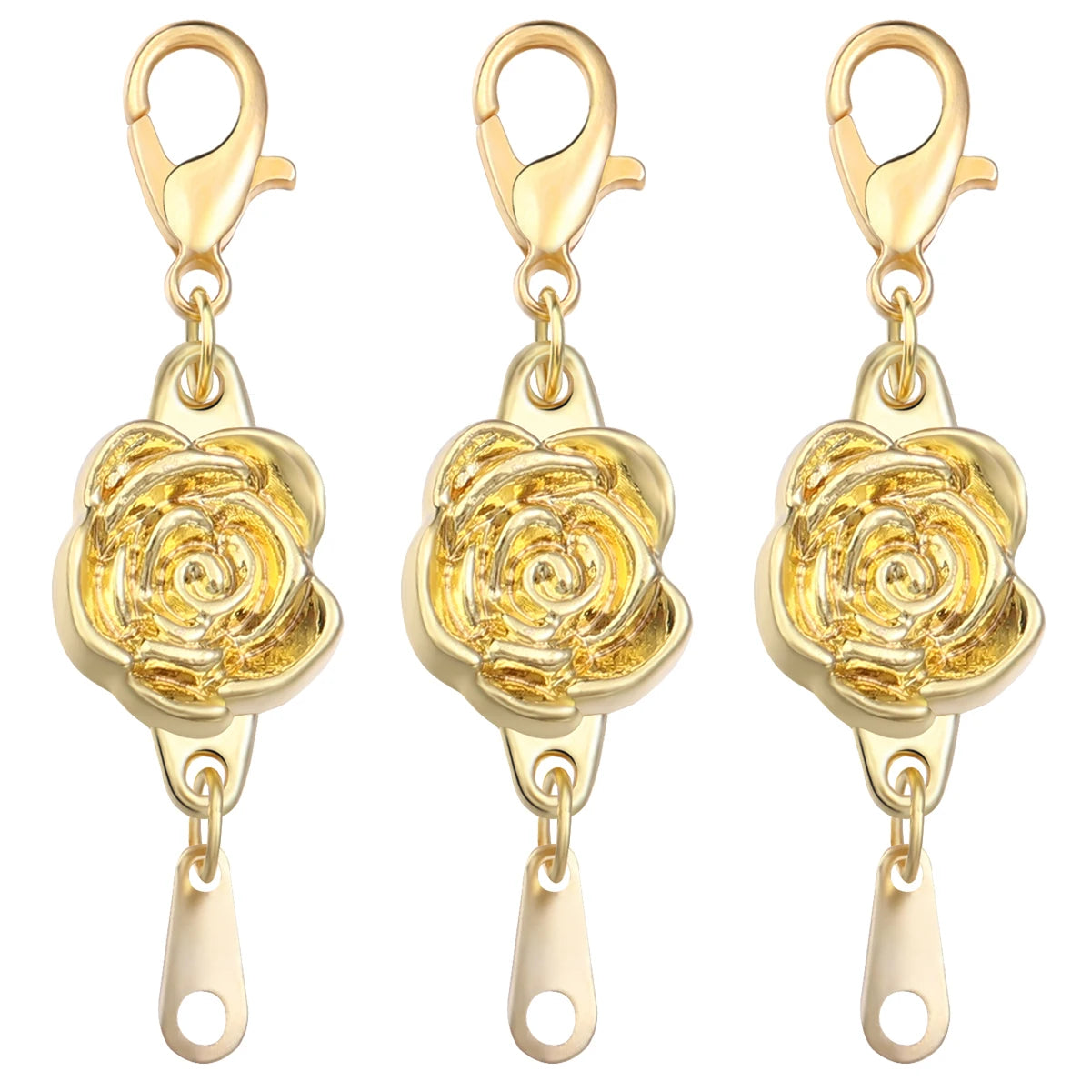 5pcs/lot Strong Magnetic Clasps Alloy Rose Extenders Closures Lobster Clasp Connectors for DIY Jewelry Making Bracelets Necklace