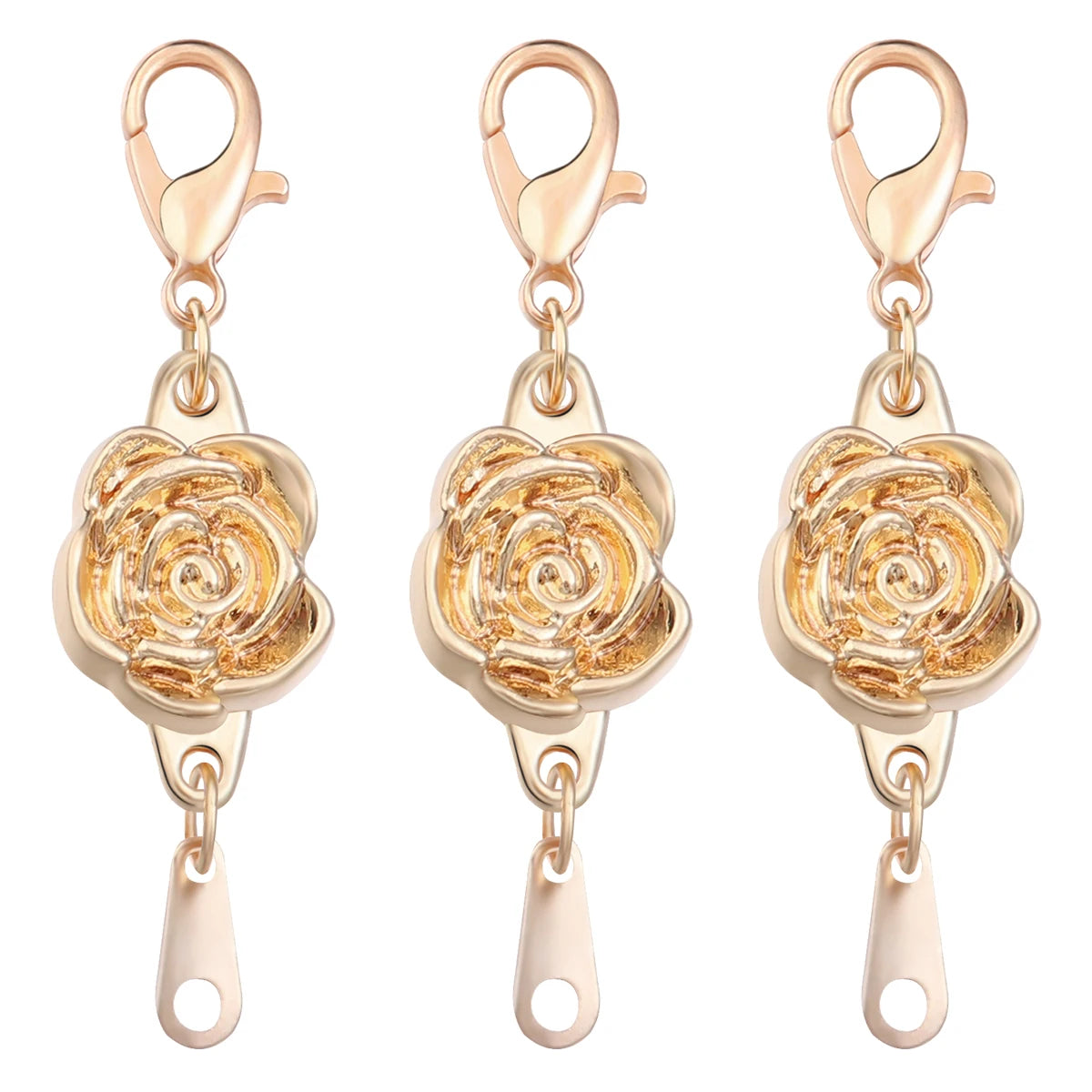 5pcs/lot Strong Magnetic Clasps Alloy Rose Extenders Closures Lobster Clasp Connectors for DIY Jewelry Making Bracelets Necklace