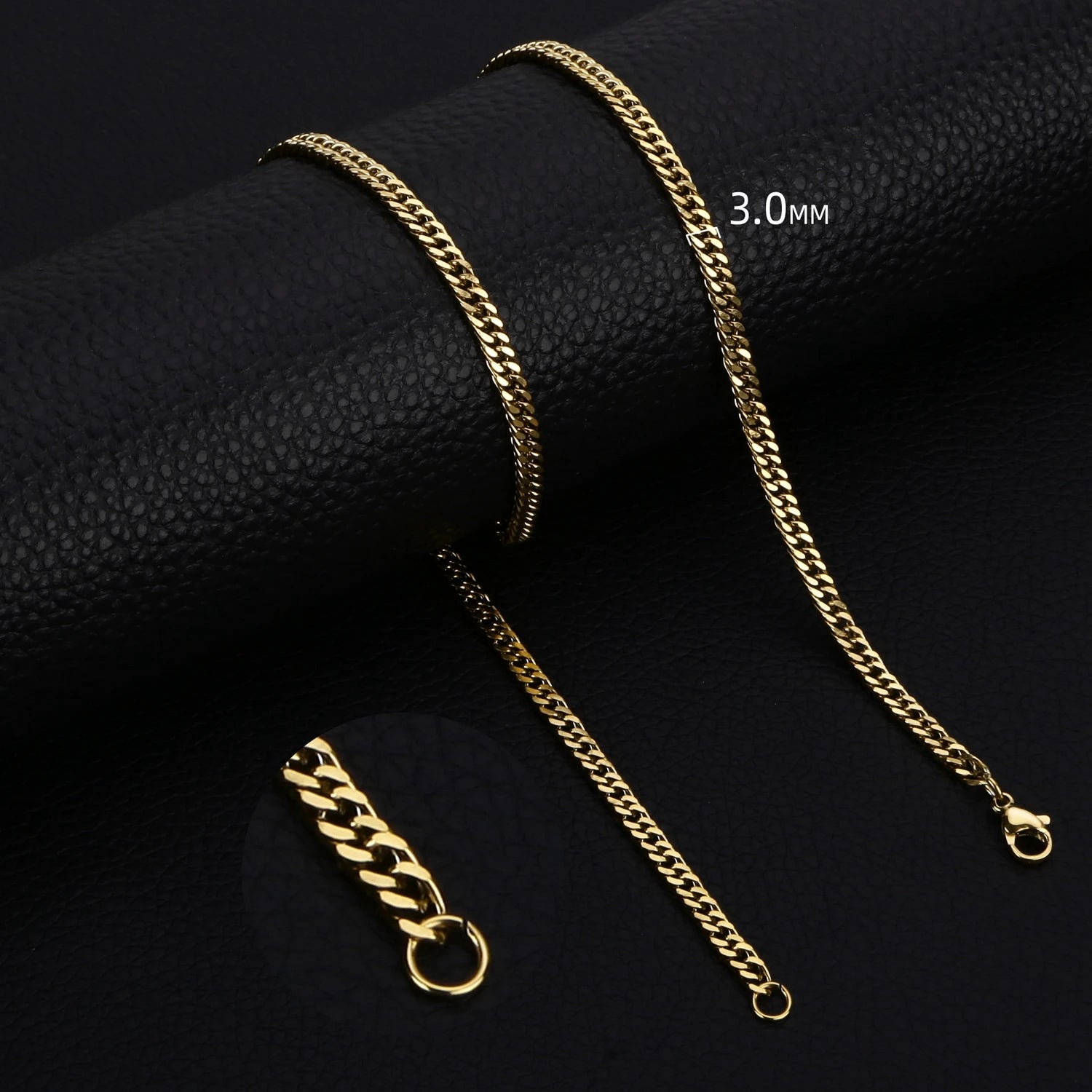 3.5-7MM Wide Stainless Steel Necklaces For Men Punk Cuban Link Chain Choker Women Hip Hop Fashion Party Jewelry Accessories