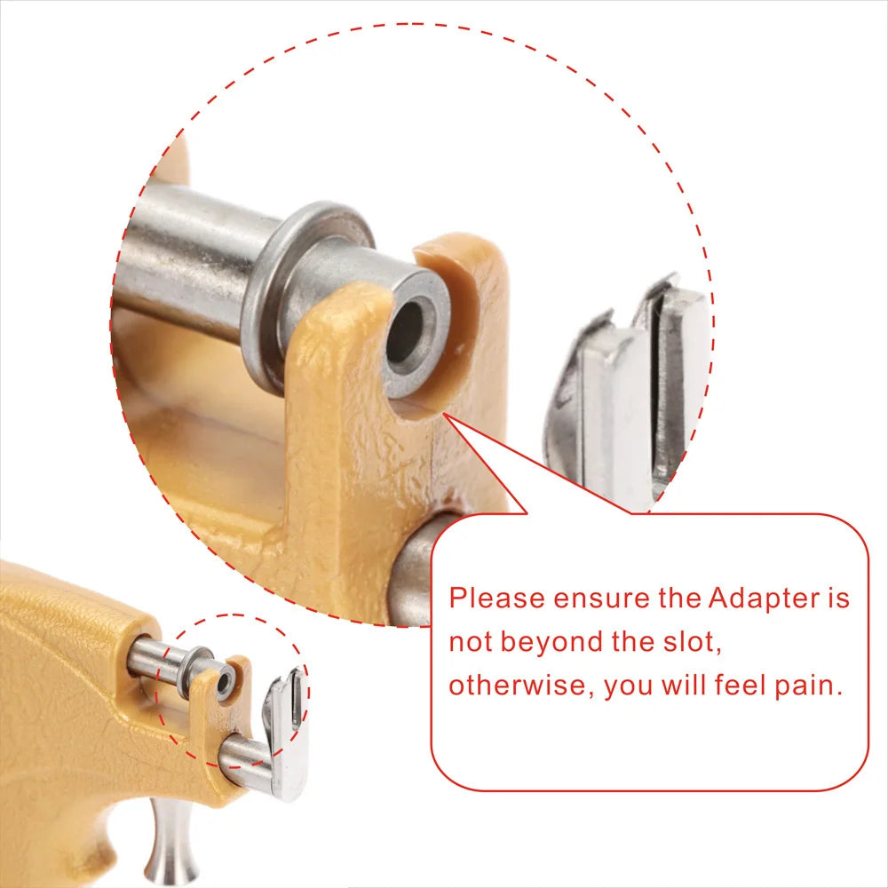 Safe Sterile Nose Navel Helix Piercing Tool Set Body Jewelry Machine Kit Professional Ear Piercing Gun Tools Steel Stud Earring