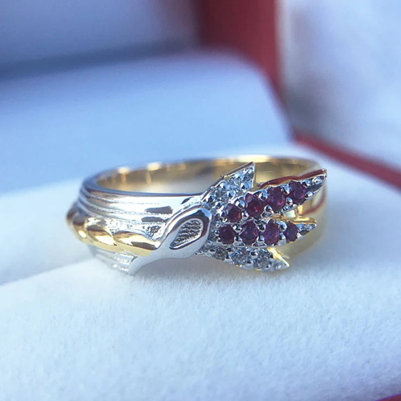 Game LoL Rakan And Xayah Couple Rings Sliver S925 Jewelry Gifts For Women Men Girlfriend Boyfriend Lovers