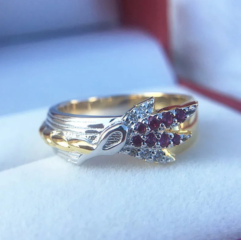 Game LoL Rakan And Xayah Couple Rings Sliver S925 Jewelry Gifts For Women Men Girlfriend Boyfriend Lovers