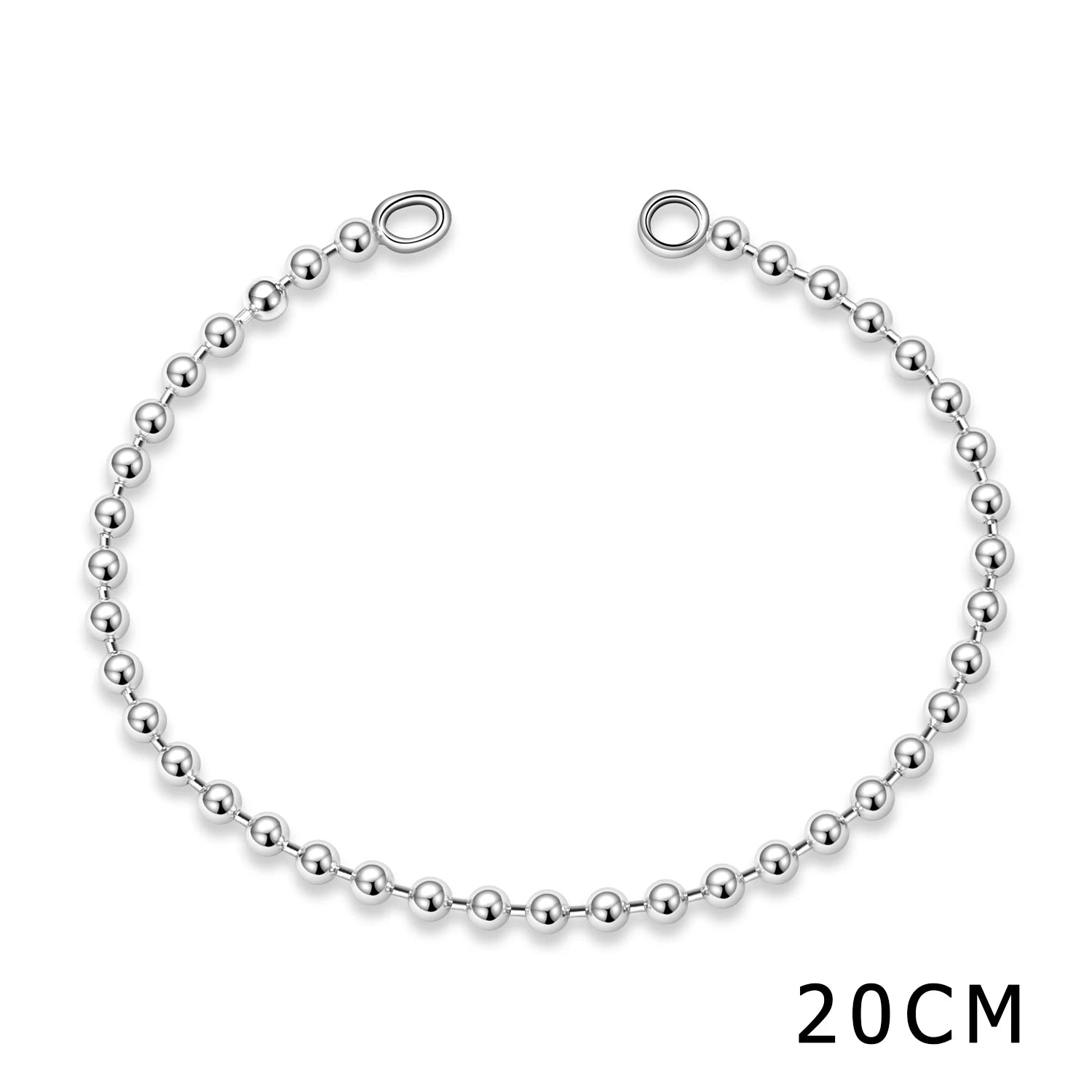 Authentic 925 Sterling Silver Snake Chain Bracelet Bangle with Lobster Clasp Beads DIY Women Charm Bracelets Women Fine Jewelry